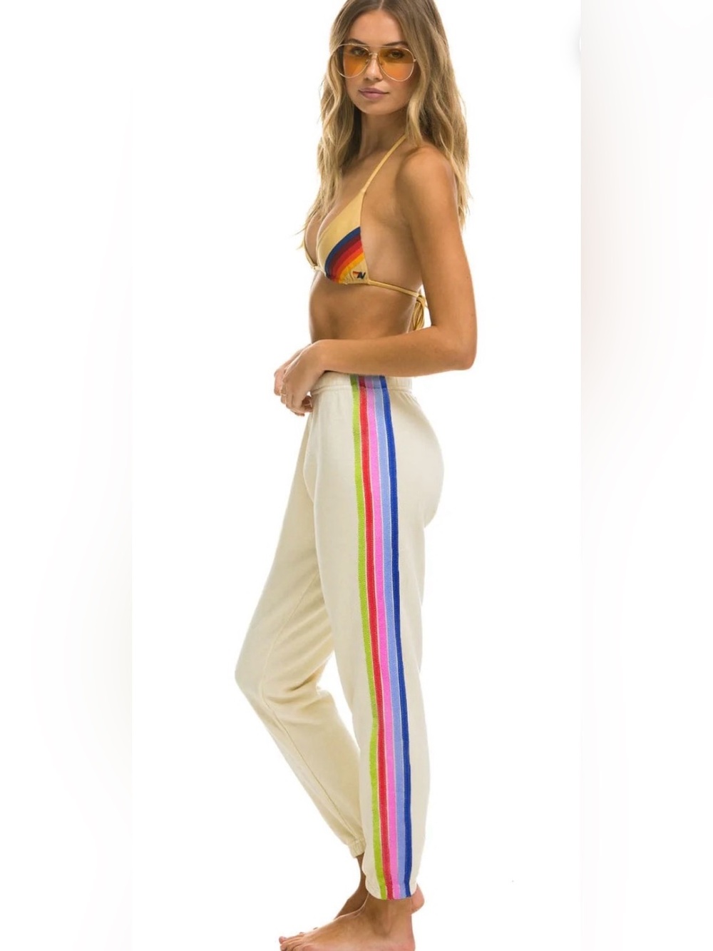 Peloton x Aviator Nation 5-Stripe Sweatpants.